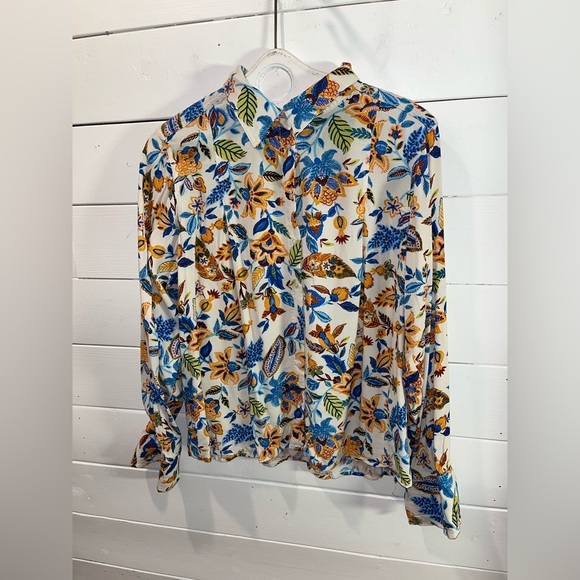 ❣️🧡PART TWO – Floral Button-Up Shirt Size 42 - Picture 7 of 9
